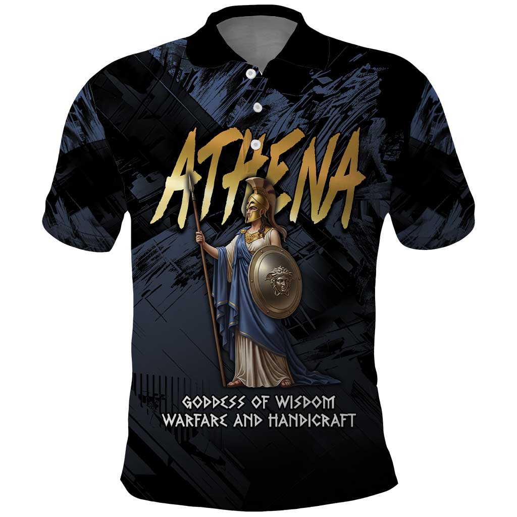 Ancient Greek Athena Polo Shirt Goddess Of Wisdom - Wonder Print Shop