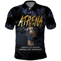 Ancient Greek Athena Polo Shirt Goddess Of Wisdom - Wonder Print Shop
