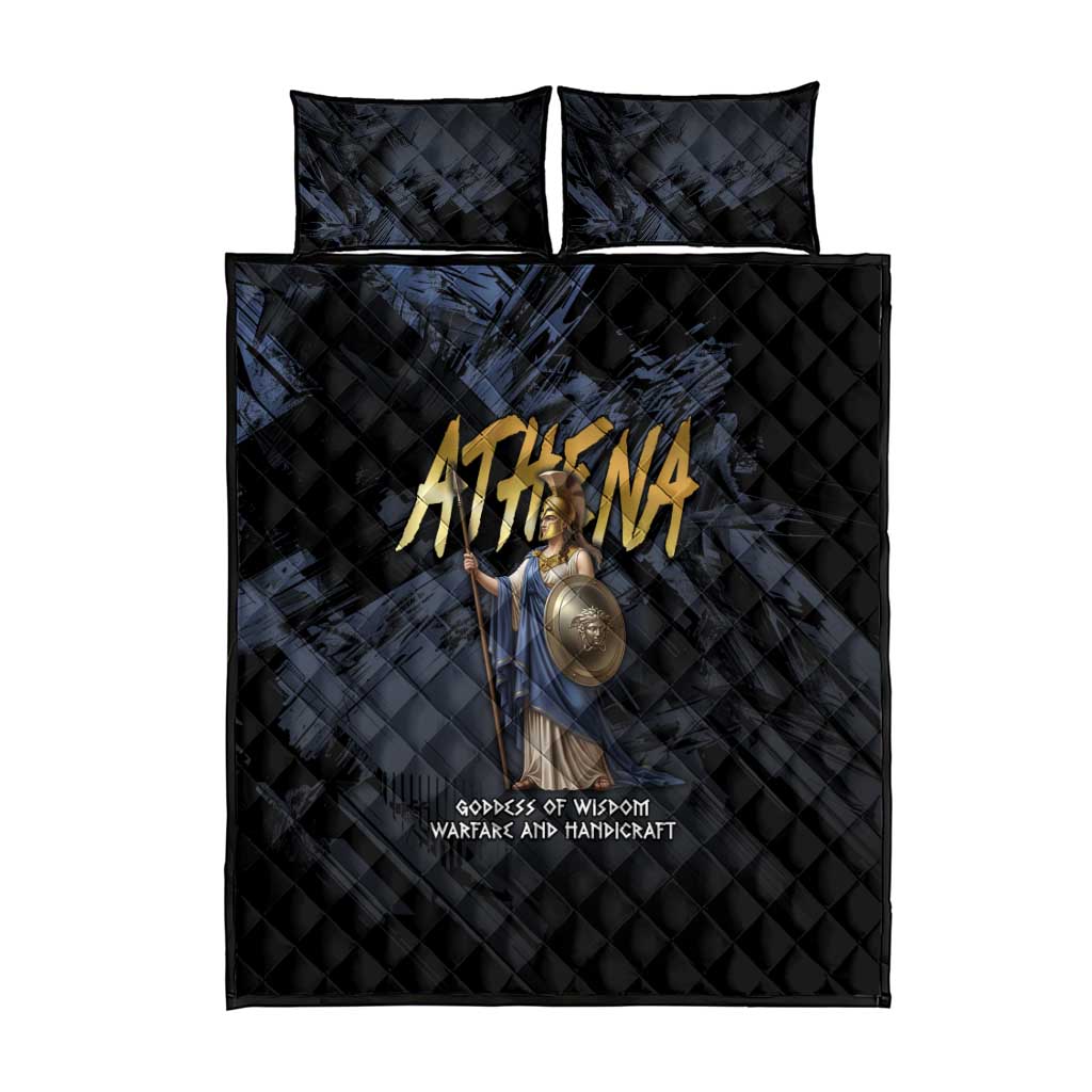 Ancient Greek Athena Quilt Bed Set Goddess Of Wisdom - Wonder Print Shop