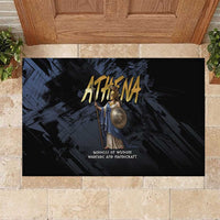 Ancient Greek Athena Rubber Doormat Goddess Of Wisdom - Wonder Print Shop