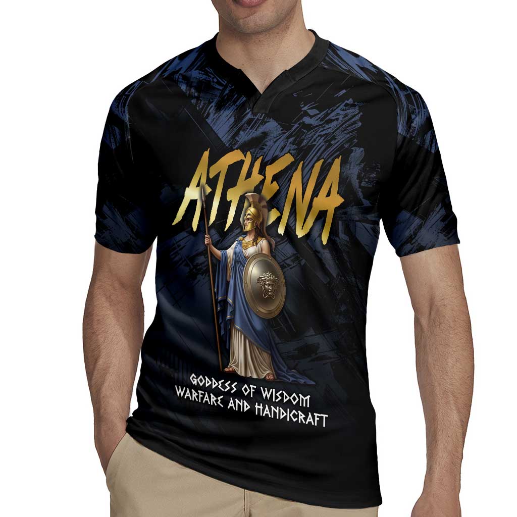 Ancient Greek Athena Rugby Jersey Goddess Of Wisdom - Wonder Print Shop