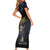 Ancient Greek Athena Short Sleeve Bodycon Dress Goddess Of Wisdom - Wonder Print Shop