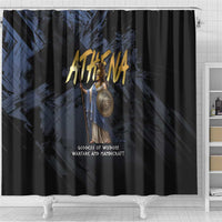Ancient Greek Athena Shower Curtain Goddess Of Wisdom - Wonder Print Shop