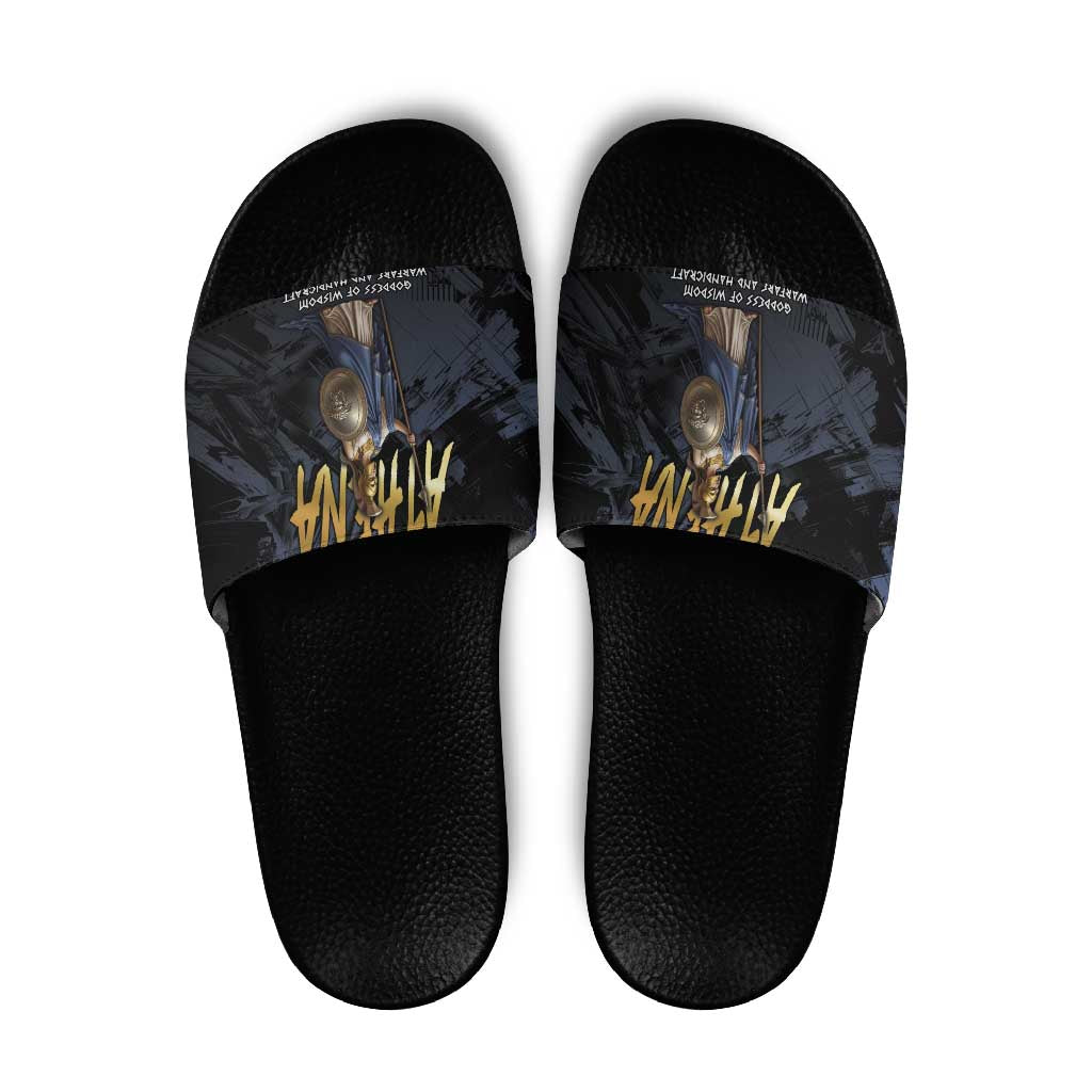 Ancient Greek Athena Slide Sandals Goddess Of Wisdom - Wonder Print Shop