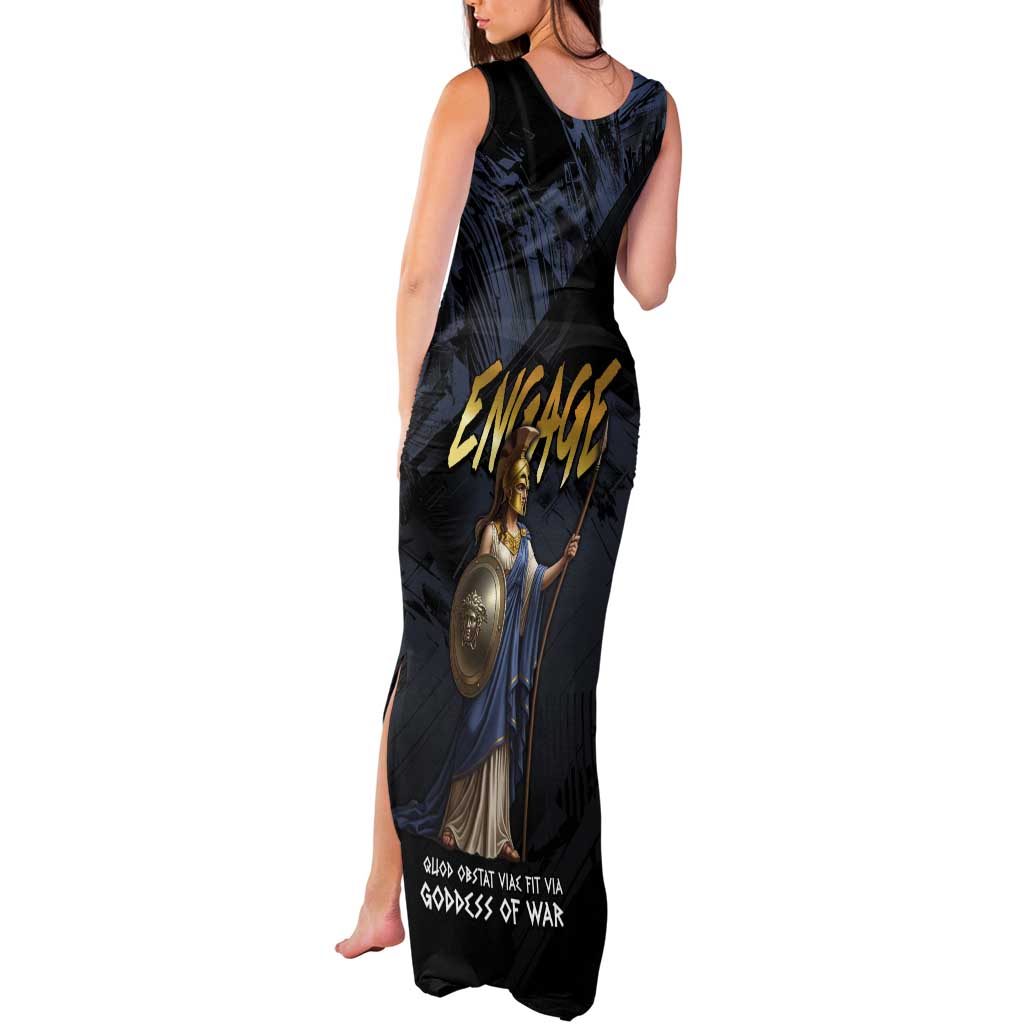 Ancient Greek Athena Tank Maxi Dress Goddess Of Wisdom - Wonder Print Shop