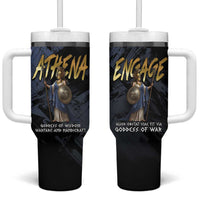 Ancient Greek Athena Tumbler With Handle Goddess Of Wisdom - Wonder Print Shop