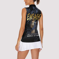 Ancient Greek Athena Women Sleeveless Polo Shirt Goddess Of Wisdom - Wonder Print Shop