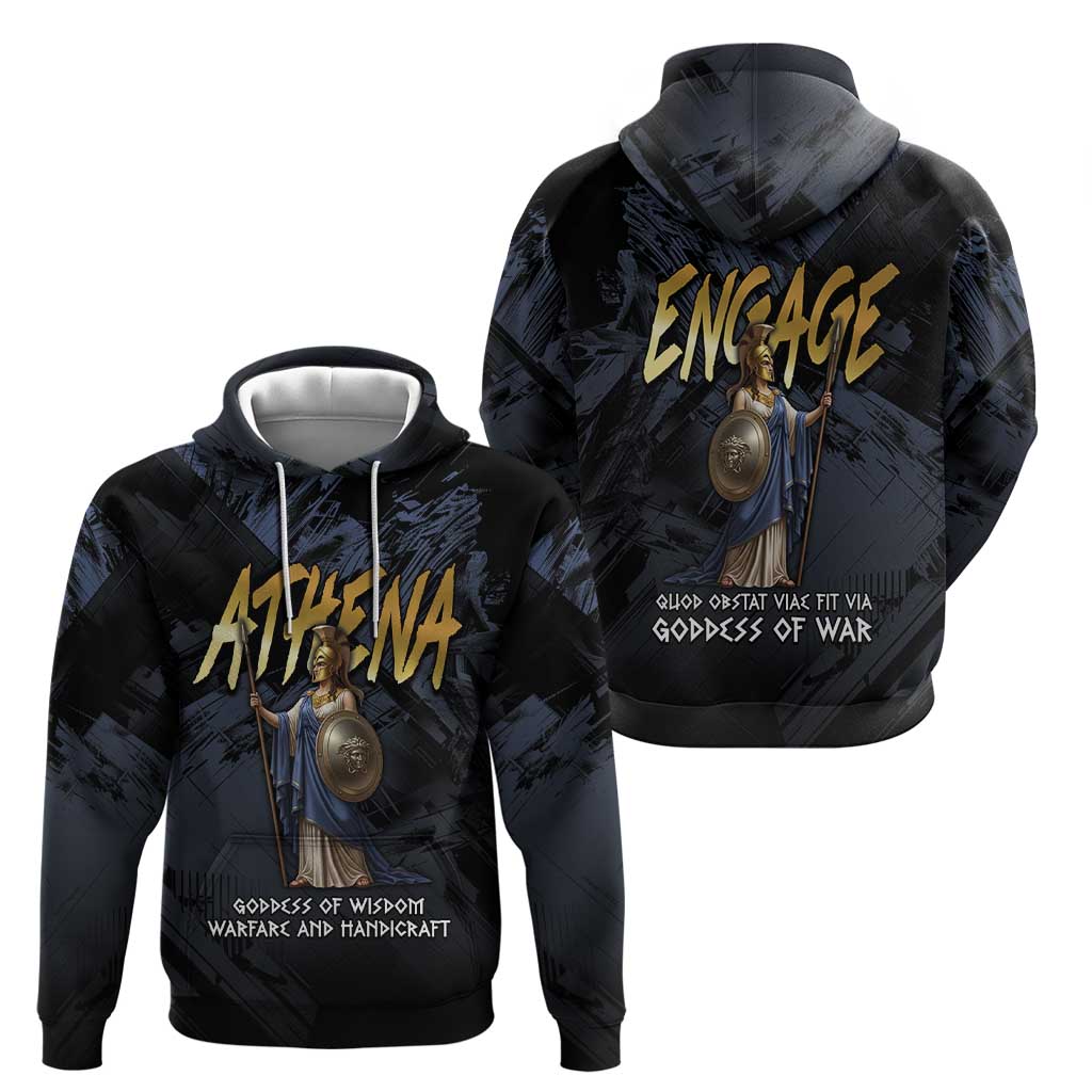 Ancient Greek Athena Zip Hoodie Goddess Of Wisdom - Wonder Print Shop