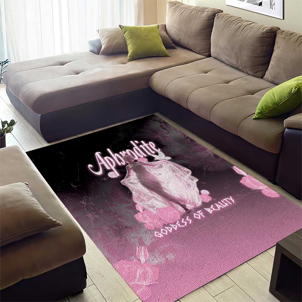 Ancient Greek Aphrodite Area Rug Goddess Of Beauty - Wonder Print Shop