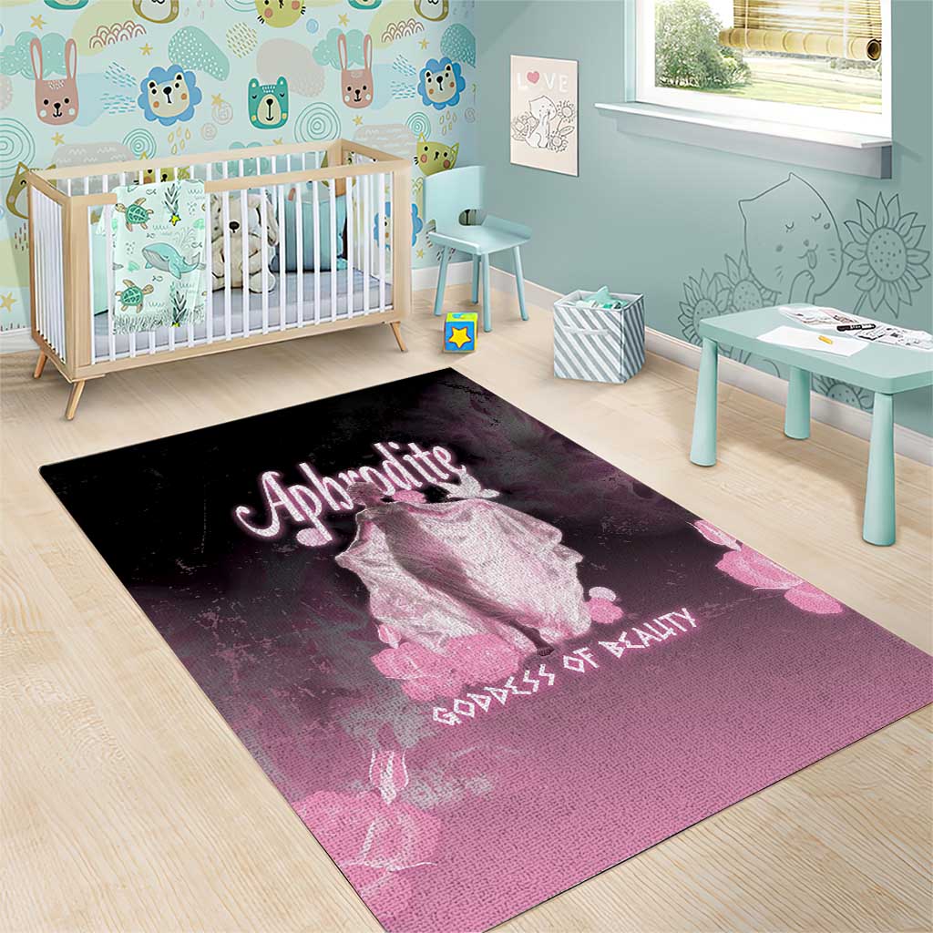 Ancient Greek Aphrodite Area Rug Goddess Of Beauty - Wonder Print Shop