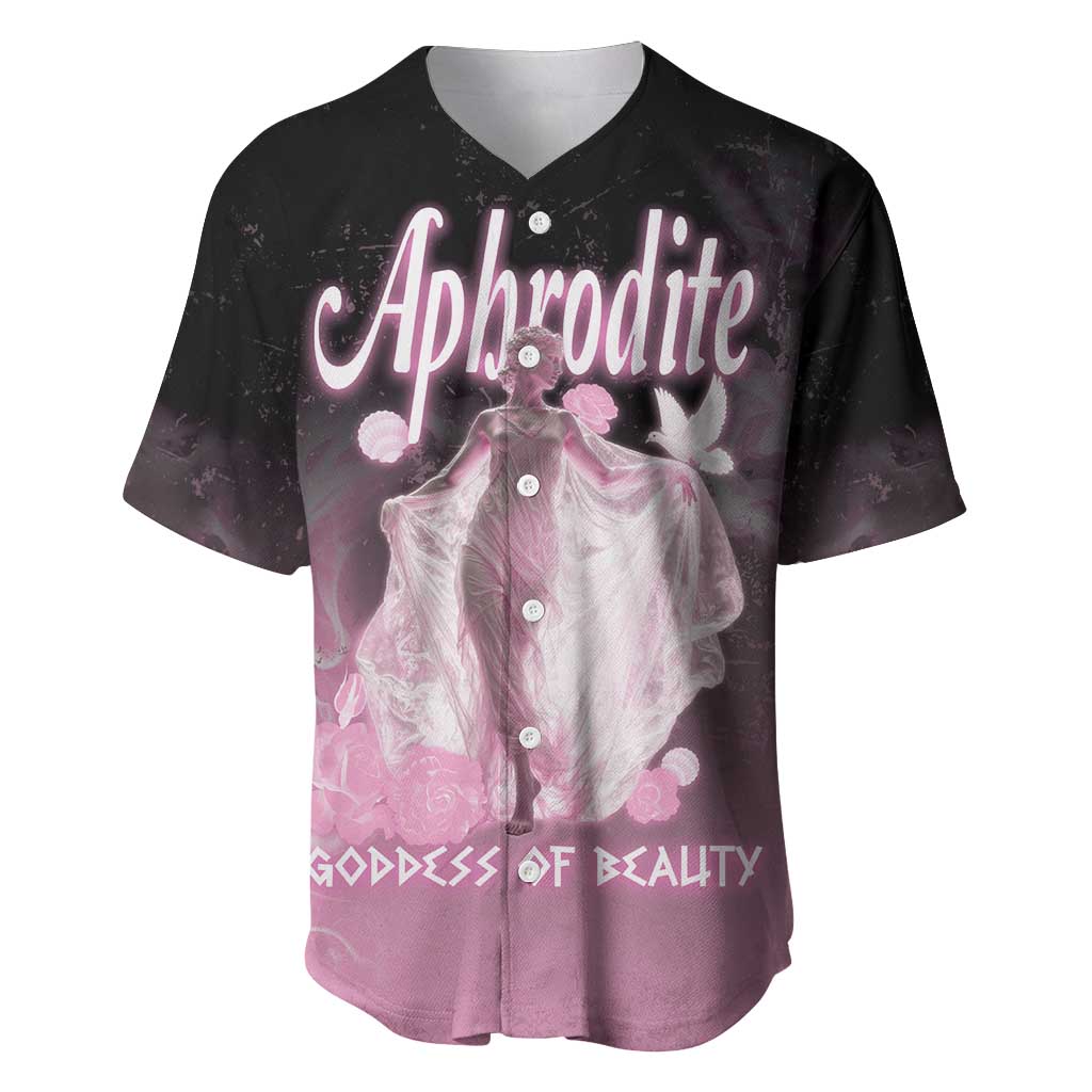Ancient Greek Aphrodite Baseball Jersey Goddess Of Beauty - Wonder Print Shop