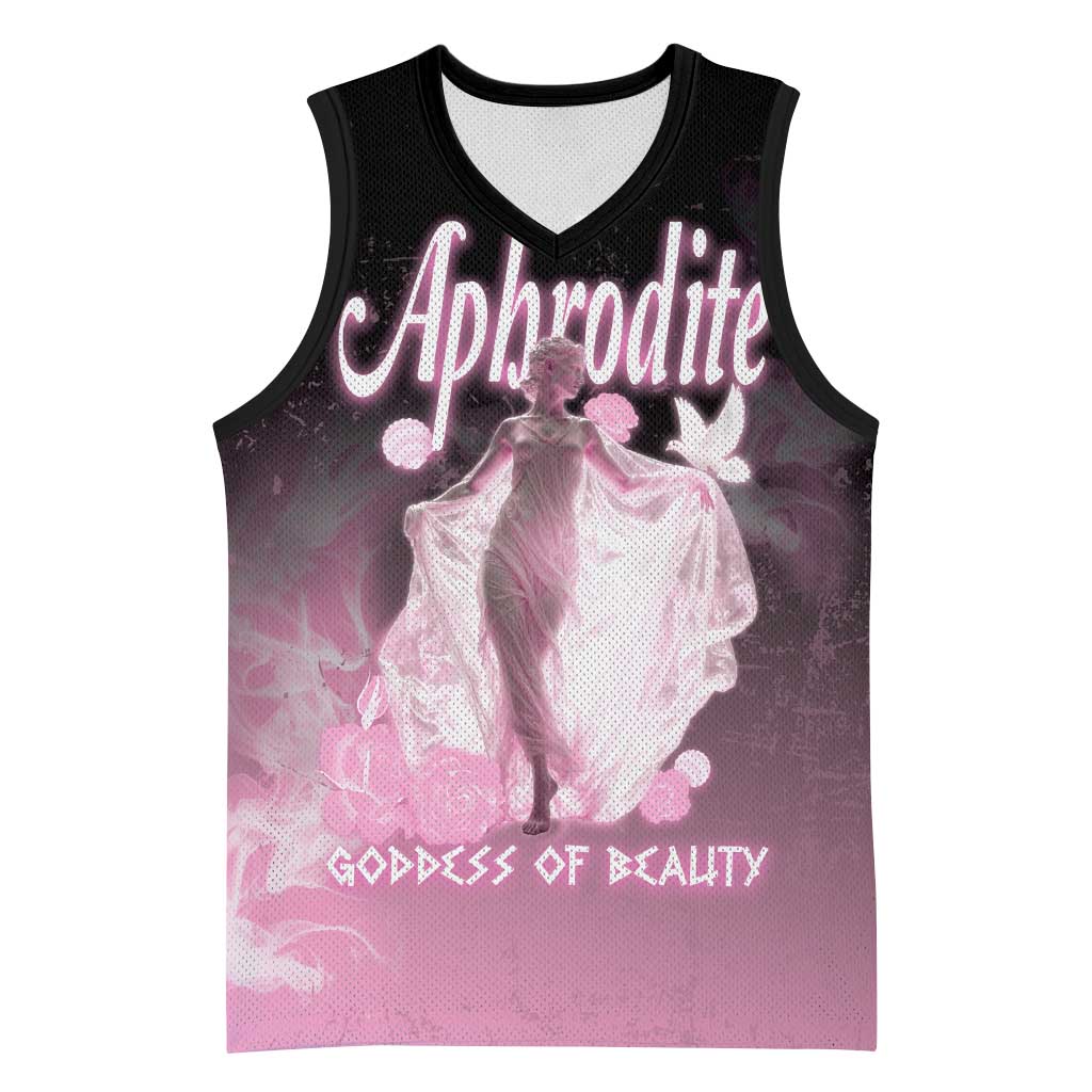 Ancient Greek Aphrodite Basketball Jersey Goddess Of Beauty - Wonder Print Shop