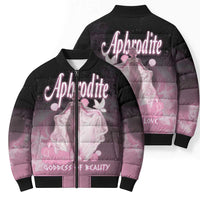Ancient Greek Aphrodite Bomber Puffer Jacket Goddess Of Beauty - Wonder Print Shop