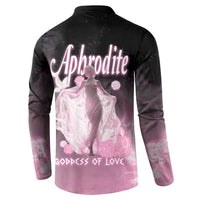 Ancient Greek Aphrodite Button Sweatshirt Goddess Of Beauty - Wonder Print Shop