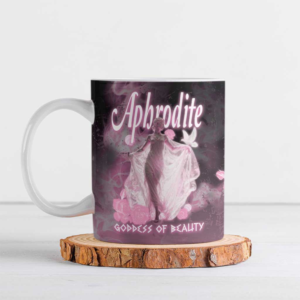 Ancient Greek Aphrodite Ceramic Mug Goddess Of Beauty - Wonder Print Shop