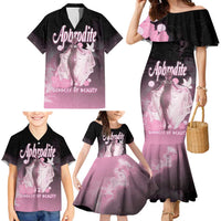 Ancient Greek Aphrodite Family Matching Mermaid Dress and Hawaiian Shirt Goddess Of Beauty - Wonder Print Shop