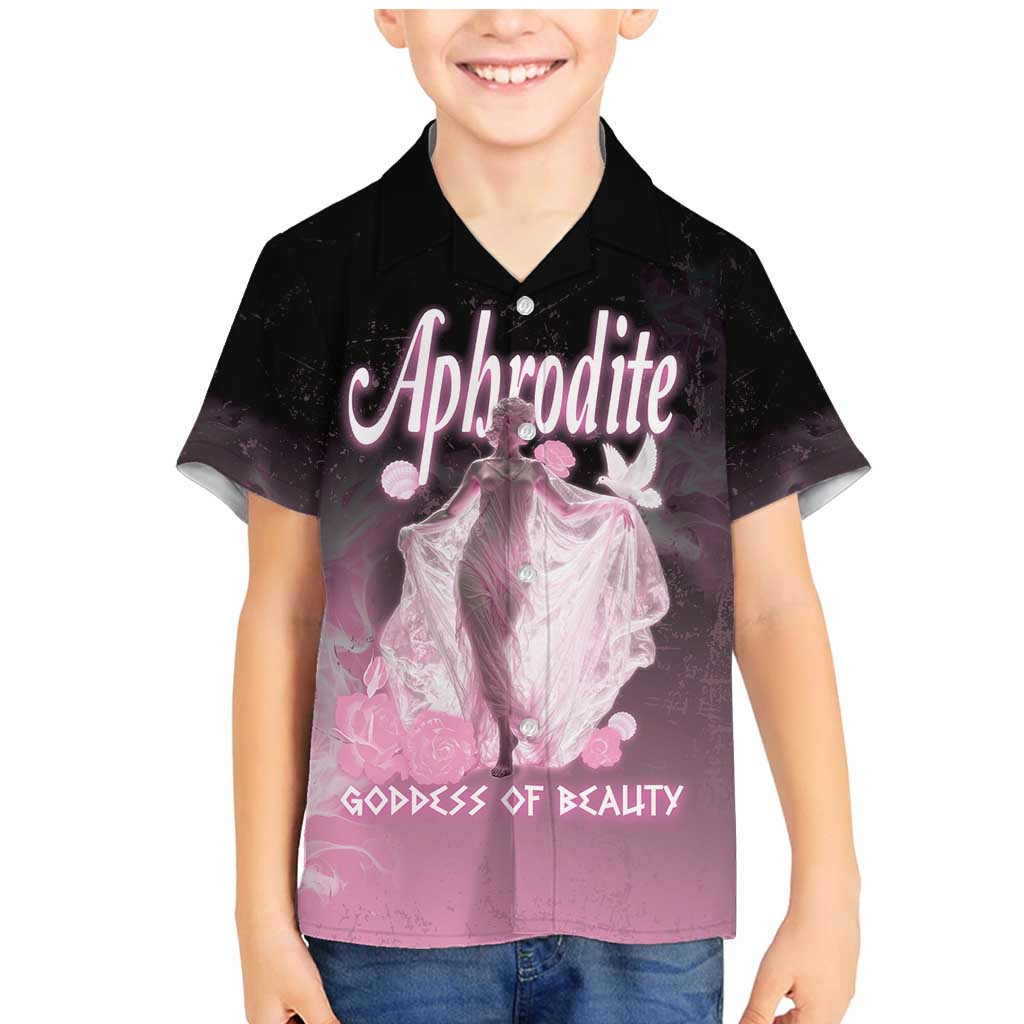 Ancient Greek Aphrodite Family Matching Mermaid Dress and Hawaiian Shirt Goddess Of Beauty - Wonder Print Shop