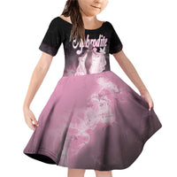 Ancient Greek Aphrodite Family Matching Off Shoulder Short Dress and Hawaiian Shirt Goddess Of Beauty - Wonder Print Shop