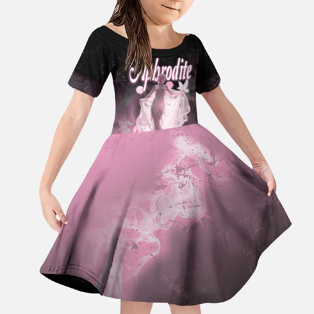 Ancient Greek Aphrodite Family Matching Summer Maxi Dress and Hawaiian Shirt Goddess Of Beauty - Wonder Print Shop