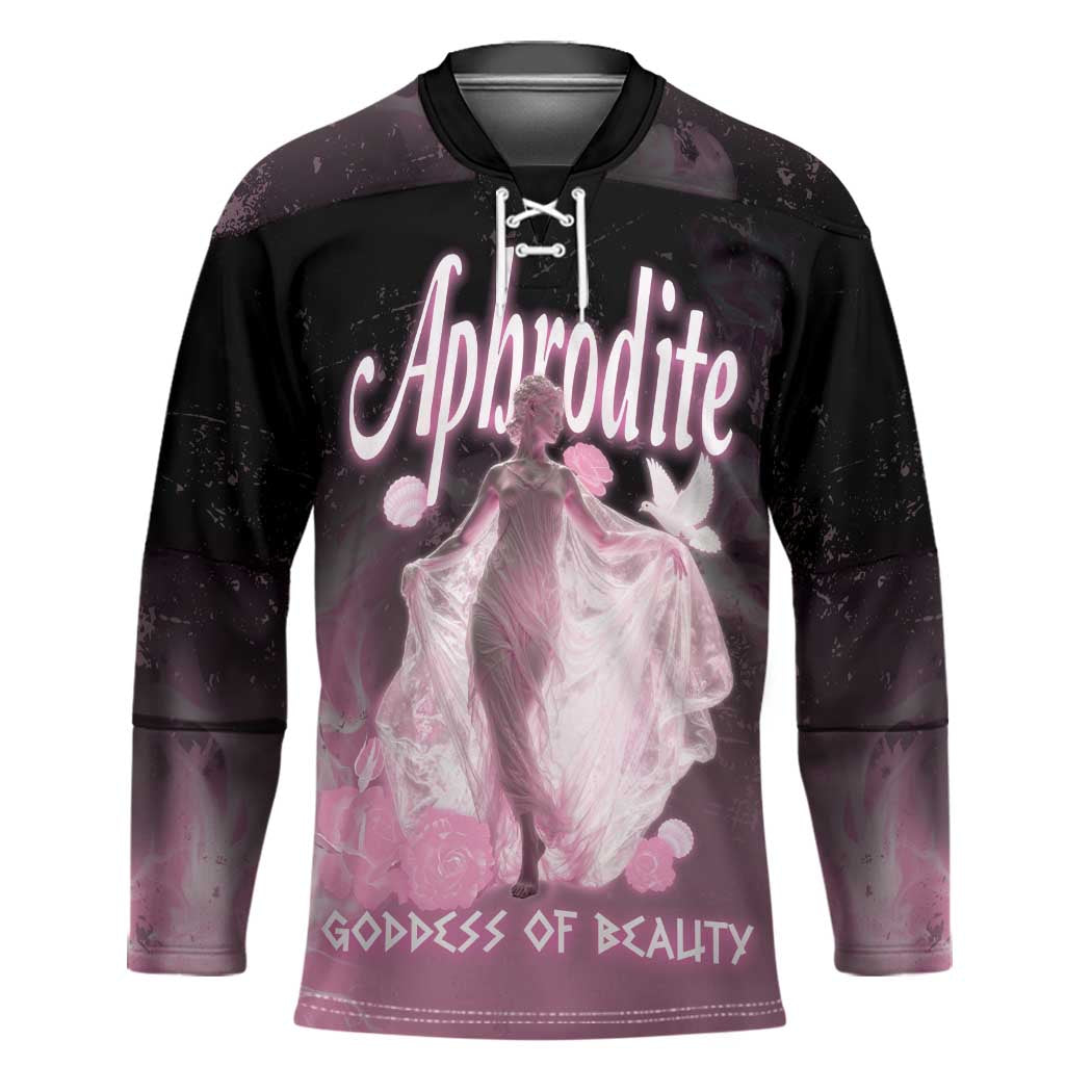 Ancient Greek Aphrodite Hockey Jersey Goddess Of Beauty - Wonder Print Shop