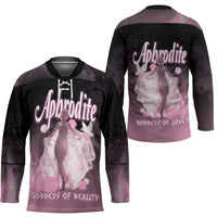 Ancient Greek Aphrodite Hockey Jersey Goddess Of Beauty - Wonder Print Shop