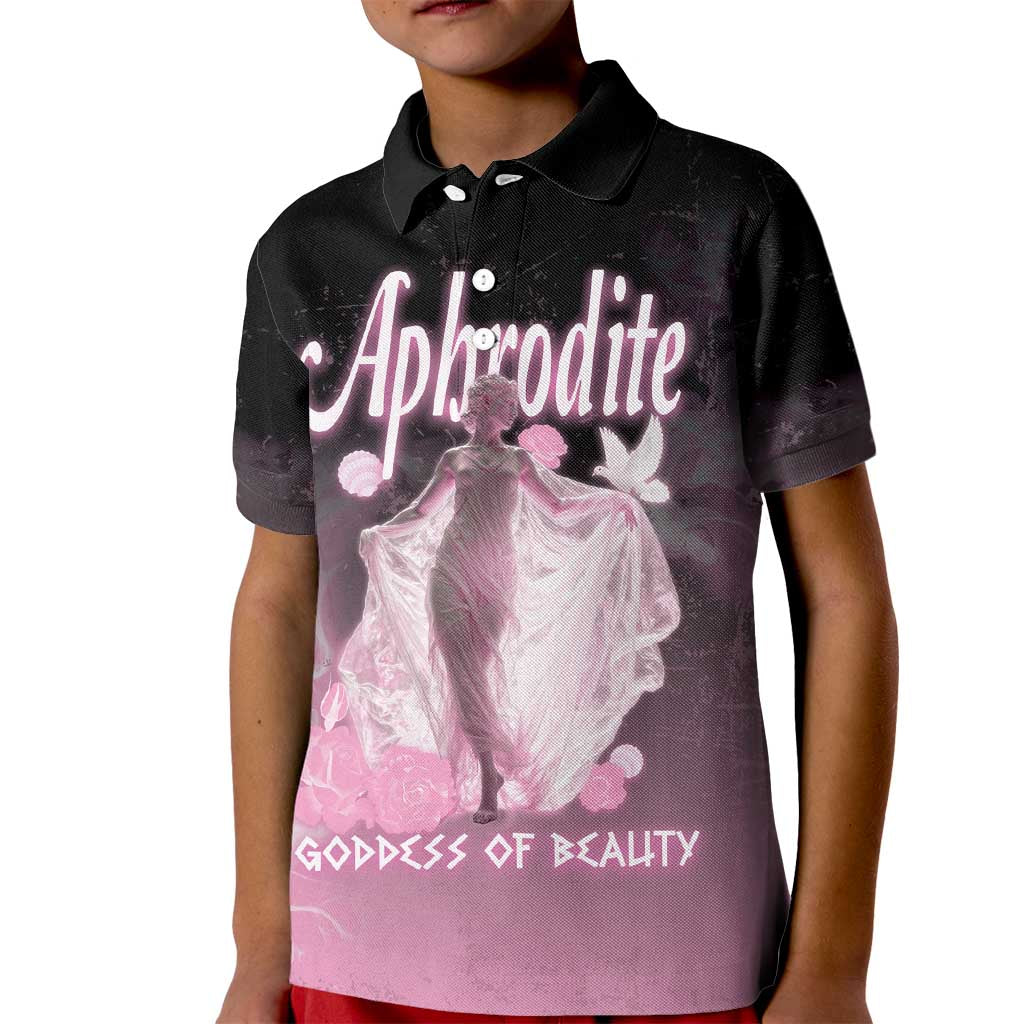 Ancient Greek Aphrodite Kid Polo Shirt Goddess Of Beauty - Wonder Print Shop