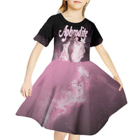 Ancient Greek Aphrodite Kid Short Sleeve Dress Goddess Of Beauty - Wonder Print Shop