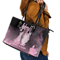 Ancient Greek Aphrodite Leather Tote Bag Goddess Of Beauty - Wonder Print Shop