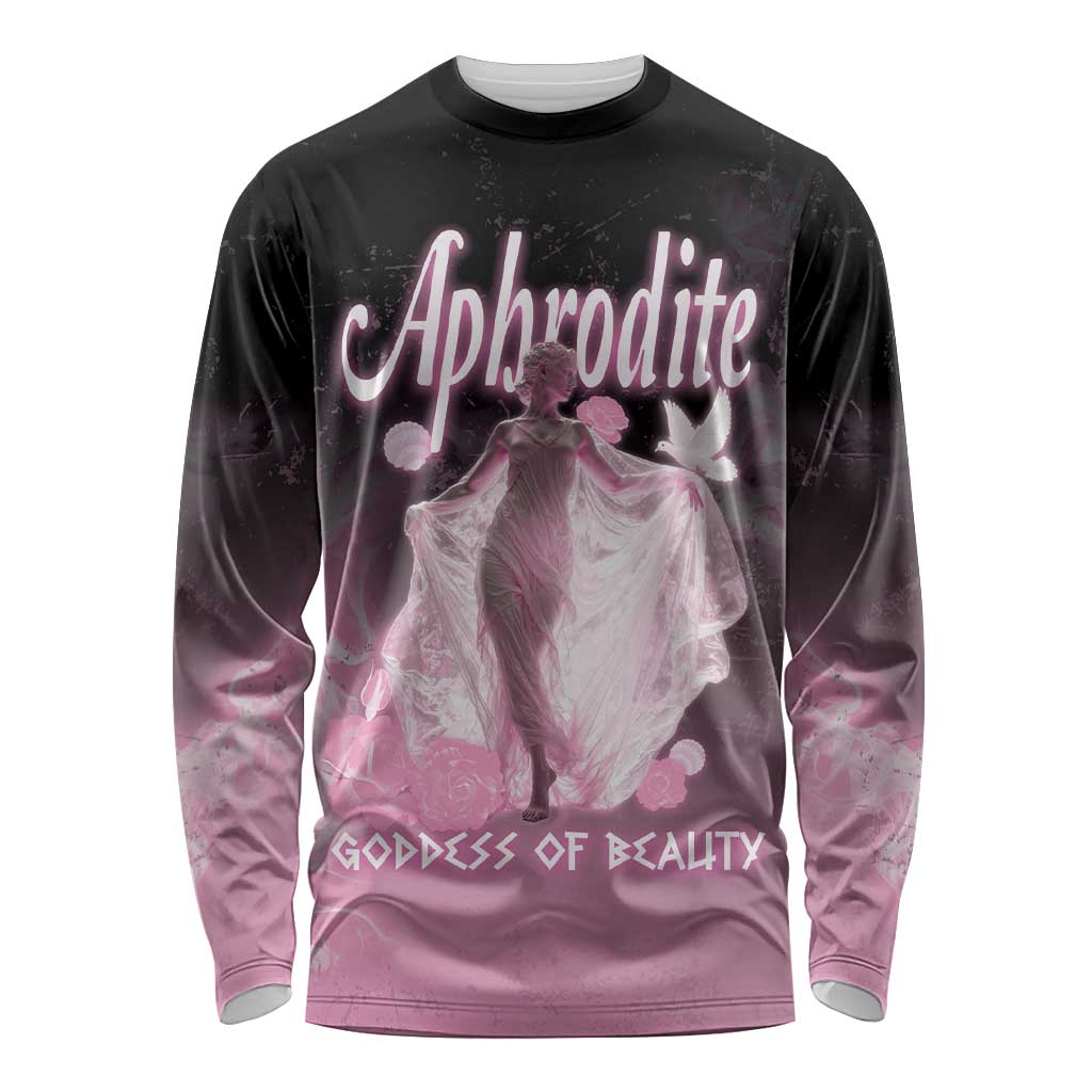 Ancient Greek Aphrodite Long Sleeve Shirt Goddess Of Beauty - Wonder Print Shop