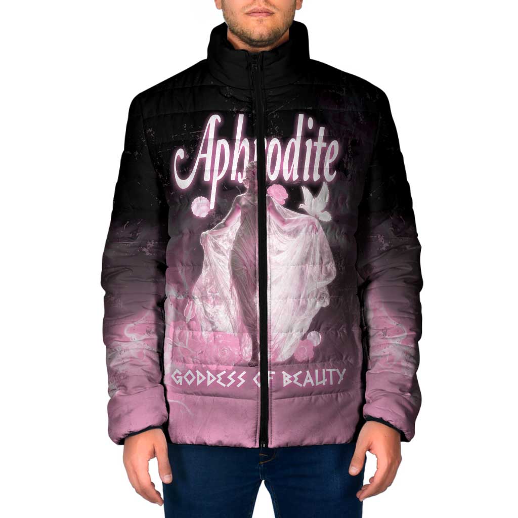 Ancient Greek Aphrodite Padded Jacket Goddess Of Beauty - Wonder Print Shop