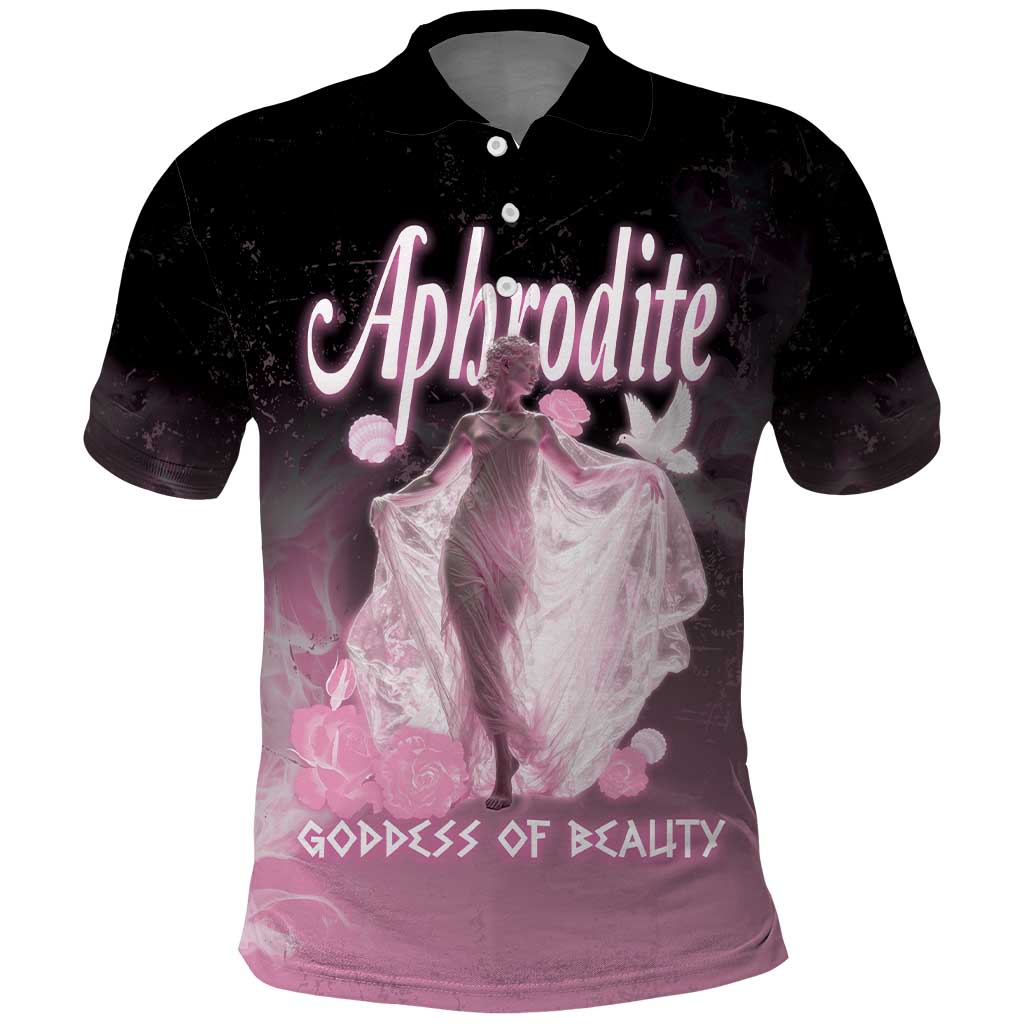 Ancient Greek Aphrodite Polo Shirt Goddess Of Beauty - Wonder Print Shop