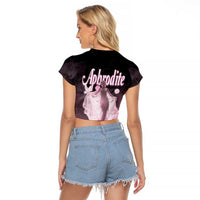 Ancient Greek Aphrodite Raglan Cropped T Shirt Goddess Of Beauty - Wonder Print Shop