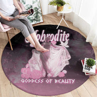 Ancient Greek Aphrodite Round Carpet Goddess Of Beauty - Wonder Print Shop