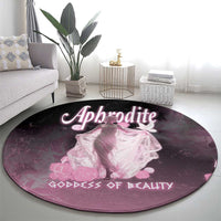 Ancient Greek Aphrodite Round Carpet Goddess Of Beauty - Wonder Print Shop