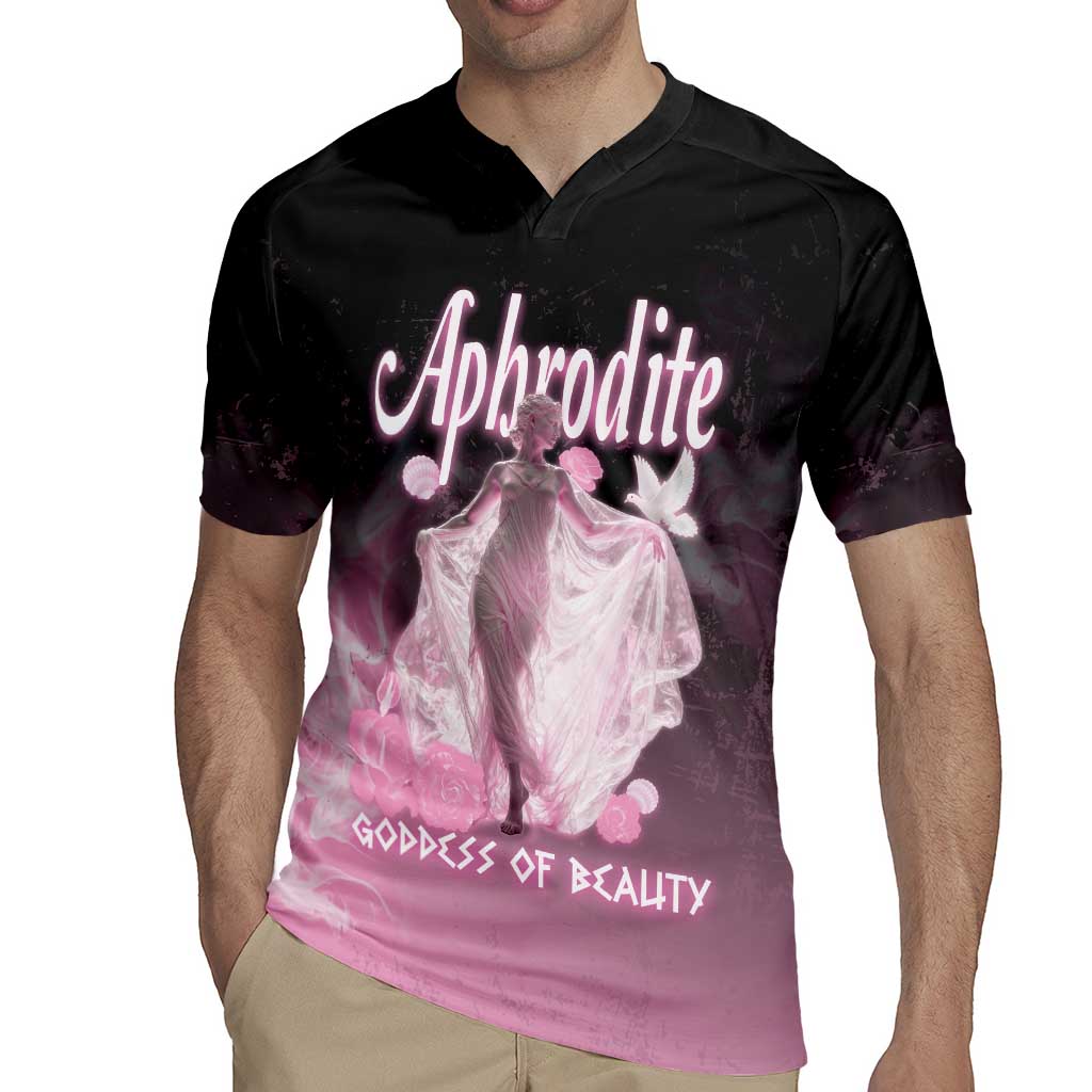 Ancient Greek Aphrodite Rugby Jersey Goddess Of Beauty - Wonder Print Shop