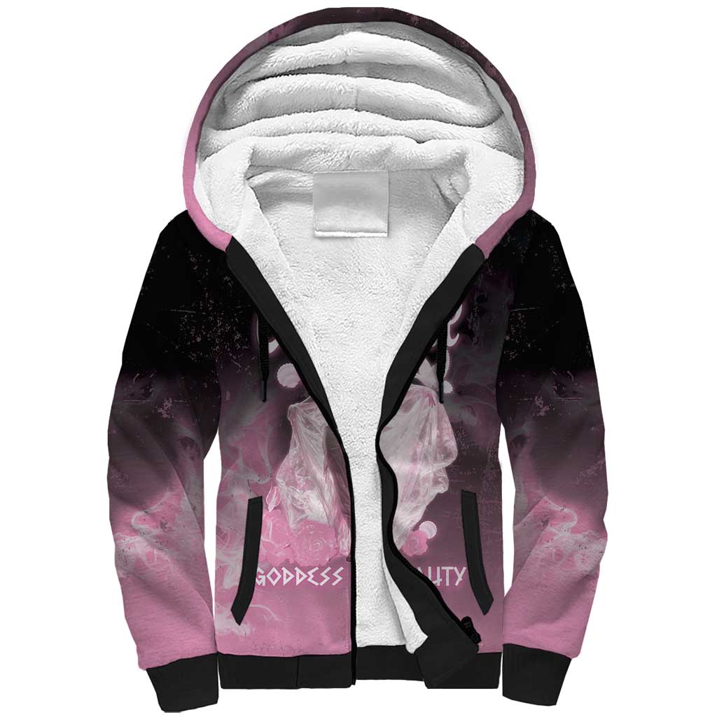 Ancient Greek Aphrodite Sherpa Hoodie Goddess Of Beauty - Wonder Print Shop