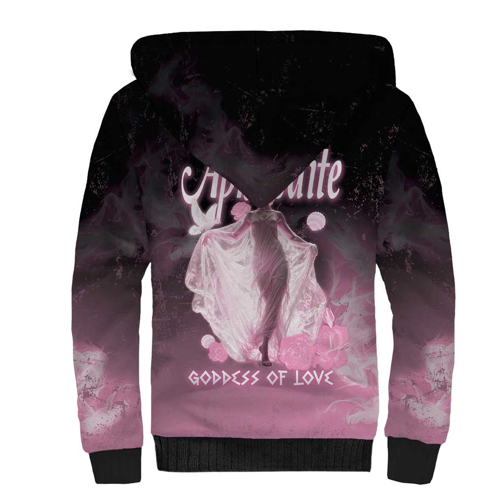 Ancient Greek Aphrodite Sherpa Hoodie Goddess Of Beauty - Wonder Print Shop