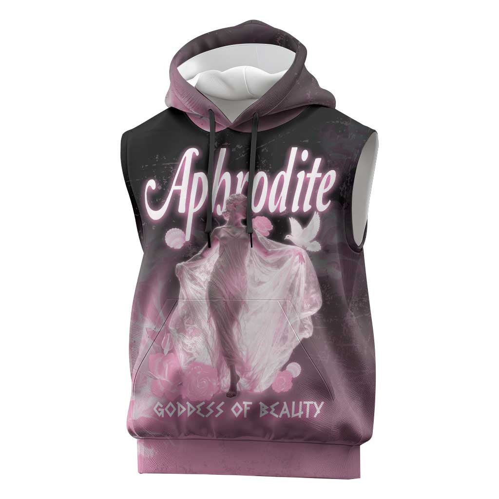 Ancient Greek Aphrodite Sleeveless Hoodie Goddess Of Beauty - Wonder Print Shop