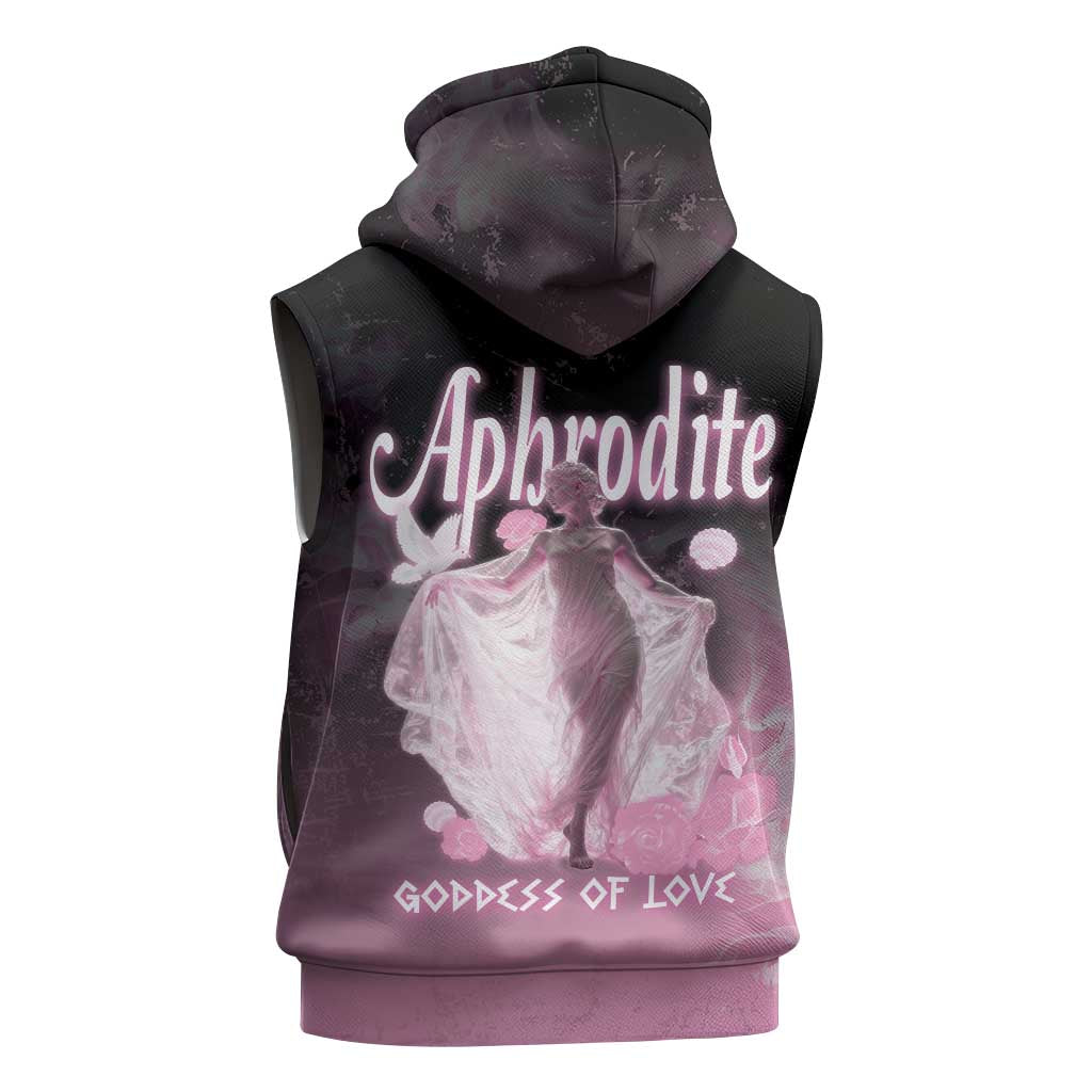 Ancient Greek Aphrodite Sleeveless Hoodie Goddess Of Beauty - Wonder Print Shop