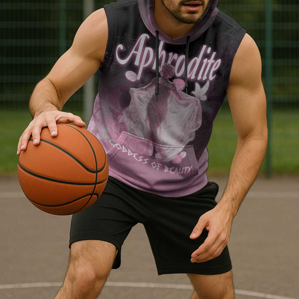 Ancient Greek Aphrodite Sleeveless Hoodie Goddess Of Beauty - Wonder Print Shop