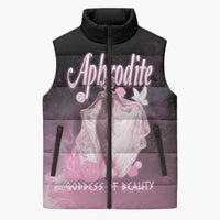 Ancient Greek Aphrodite Sleeveless Puffer Jacket Goddess Of Beauty - Wonder Print Shop