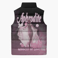 Ancient Greek Aphrodite Sleeveless Puffer Jacket Goddess Of Beauty - Wonder Print Shop