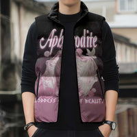 Ancient Greek Aphrodite Sleeveless Puffer Jacket Goddess Of Beauty - Wonder Print Shop