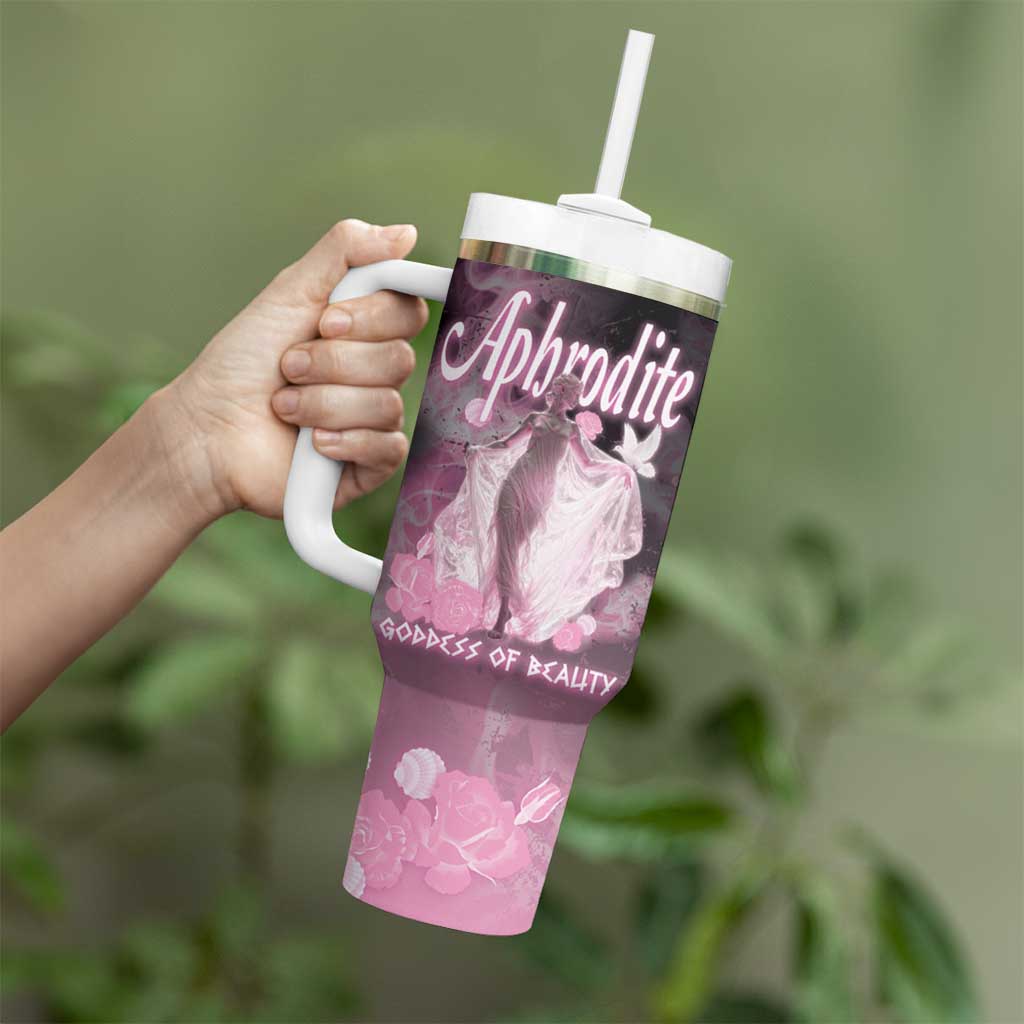 Ancient Greek Aphrodite Tumbler With Handle Goddess Of Beauty - Wonder Print Shop