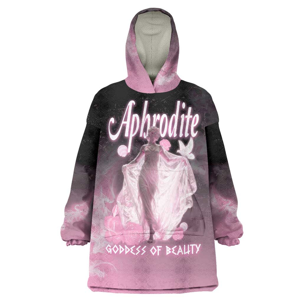 Ancient Greek Aphrodite Wearable Blanket Hoodie Goddess Of Beauty - Wonder Print Shop