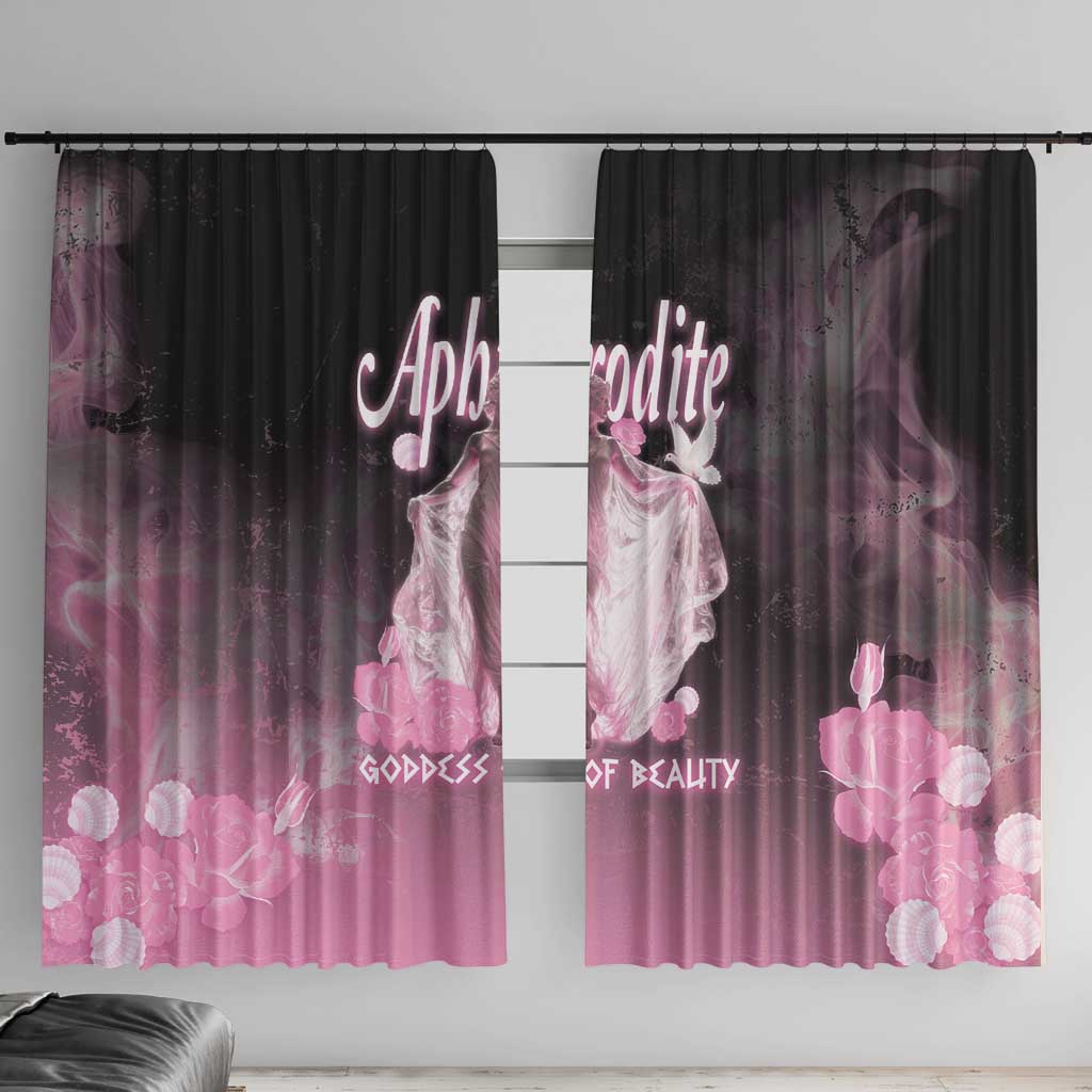 Ancient Greek Aphrodite Window Curtain Goddess Of Beauty - Wonder Print Shop