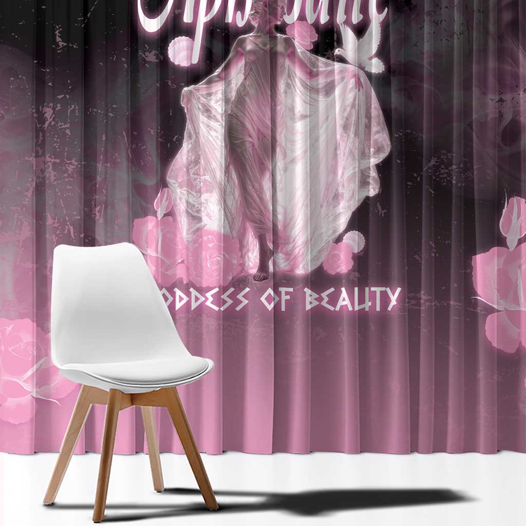 Ancient Greek Aphrodite Window Curtain Goddess Of Beauty - Wonder Print Shop