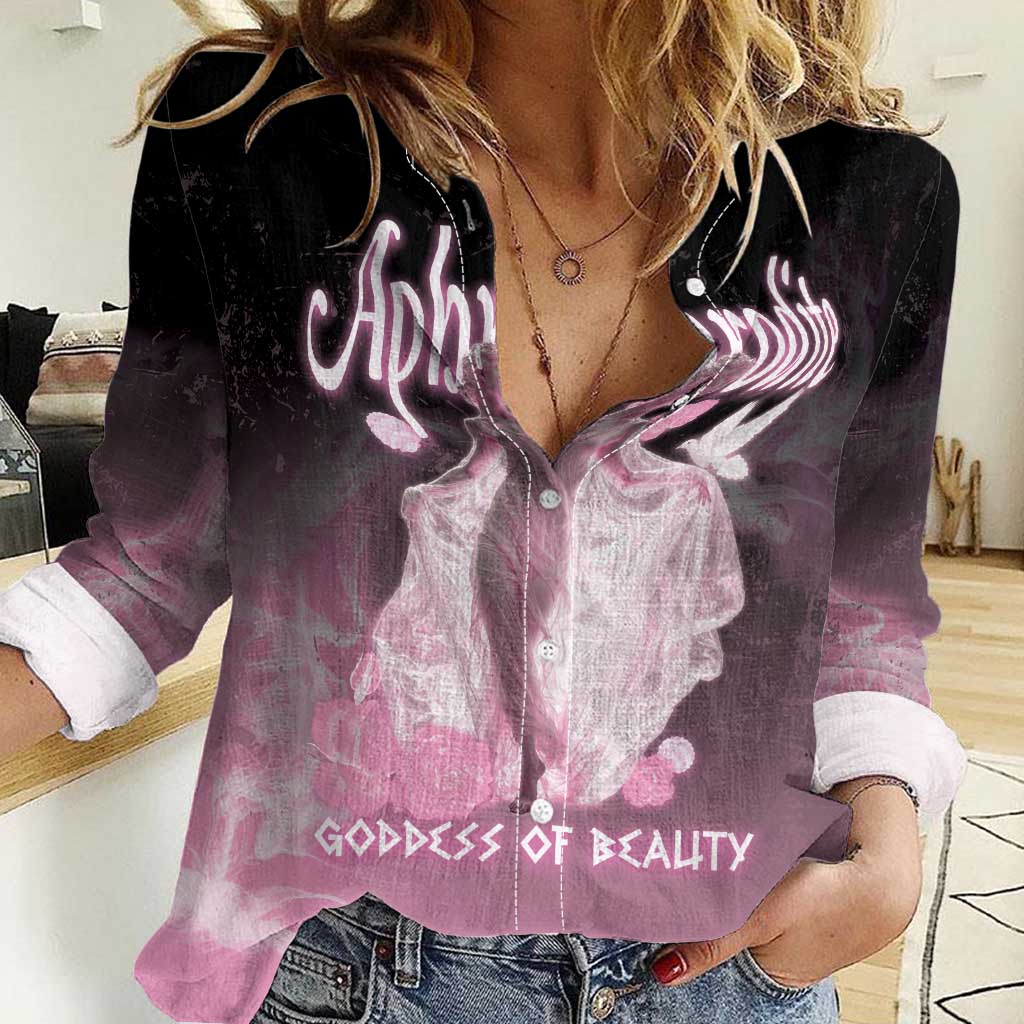 Ancient Greek Aphrodite Women Casual Shirt Goddess Of Beauty - Wonder Print Shop