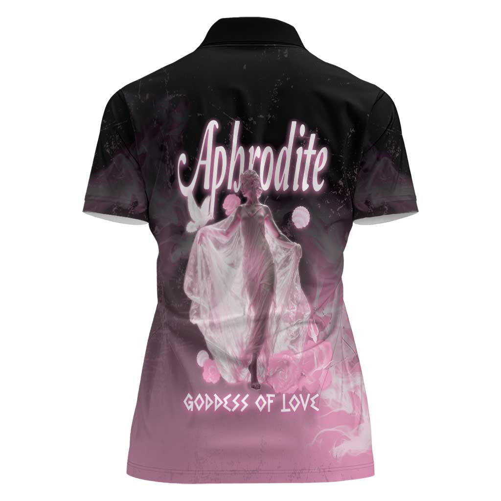 Ancient Greek Aphrodite Women Polo Shirt Goddess Of Beauty - Wonder Print Shop