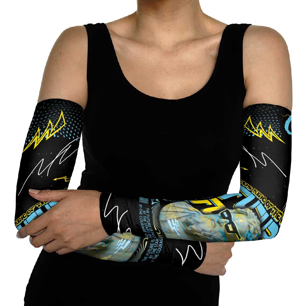 Ancient Greek Zeus Arm Sleeves Futuristic Style - Wonder Print Shop